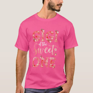 T-shirt Gigi De Sweet One Berry Premier Anniversaire Straw