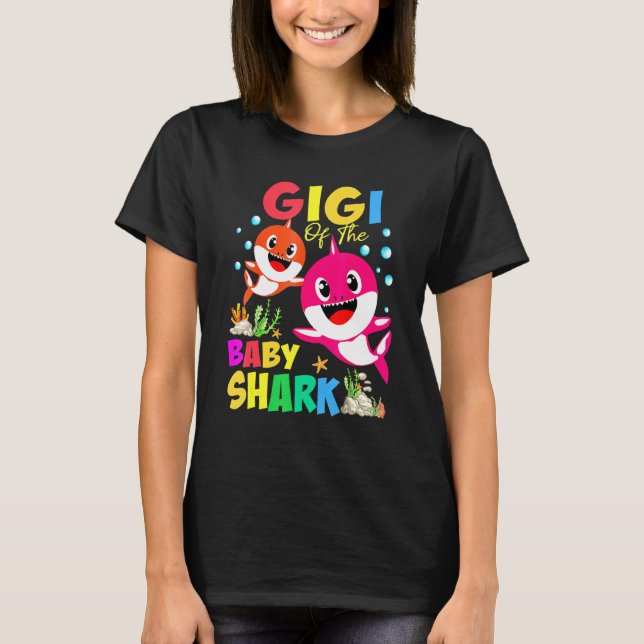 T-shirt Gigi Du Bébé Shark Gigi Shark Christm Birthday (Devant)