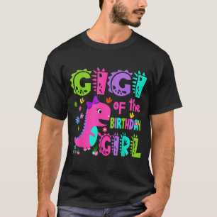 T-shirt Gigi du dinosaure saurus rex de la fille d'anniver