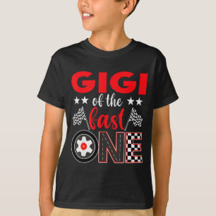 T-shirt Gigi du rapide Anniversaire 1ère Voiture de course