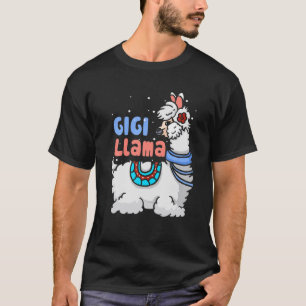 T-shirt Gigi Llama Correspondant Famille Pyjamas de Noël C