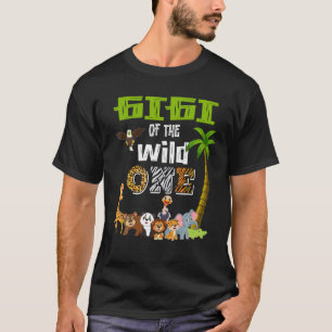 T-shirt Gigi Of The Wild One Zoo Thème 1er Anniversaire