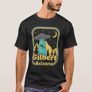 T-shirt Gilbert Arizona Ufo Alien Hunter Ironic 80s Etat
