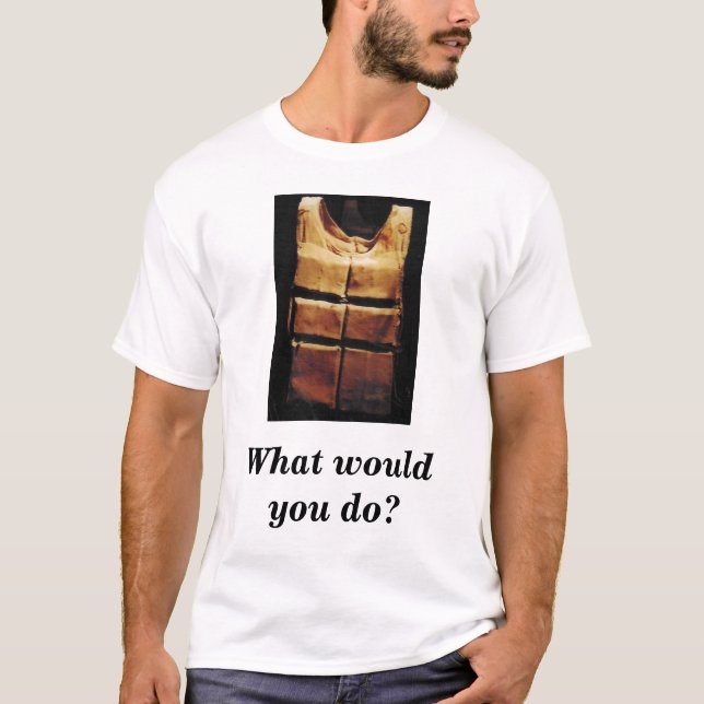 T-shirt Gilet de sauvetage titanique (Devant)