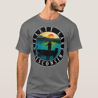 T-shirt Gillett Lake Wisconsin Pêche