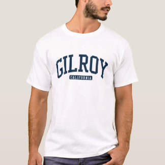 T-shirt Gilroy California CA College University Style Navy