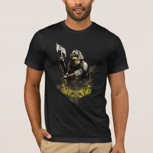 T-shirt GIMLI™ avec le collage de vecteur de hache
