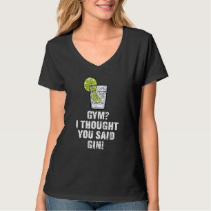 T-shirt Gin Drinking Toasts célébrer Gin Fan Party