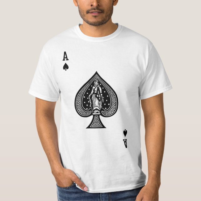 T-shirt Gin rummy Vélo Jouer aux cartes  (Devant)