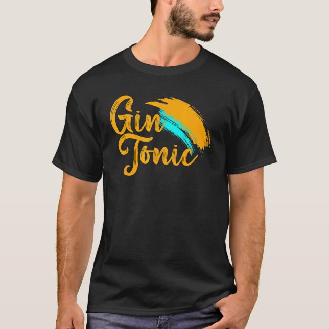 T-shirt Gin Tonic Gin Nightlife Club Pour Hommes Femmes (Devant)
