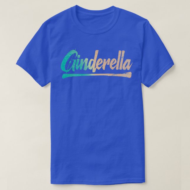 T-shirt Ginderella Gin Cocktail Long Boisson Lover (Design devant)