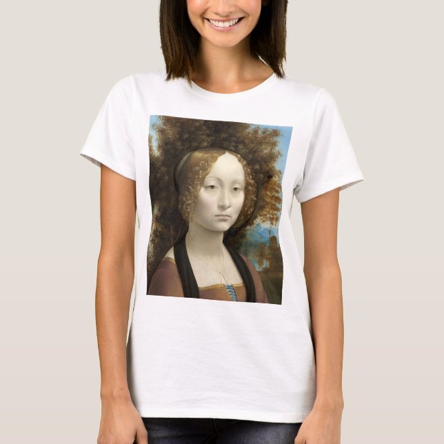 T-shirt Ginevra de' Benci Leonardo da Vinci (Devant)