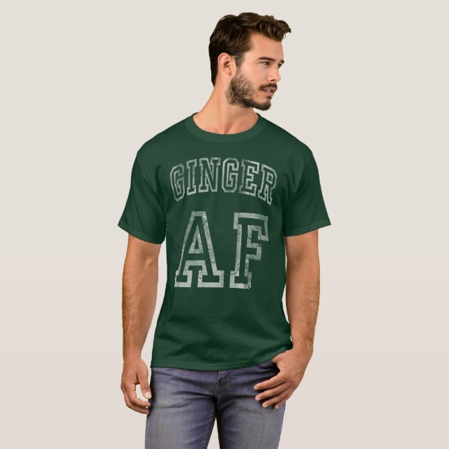 T-shirt Gingembre AF de Jour de la Saint Patrick (Devant entier)