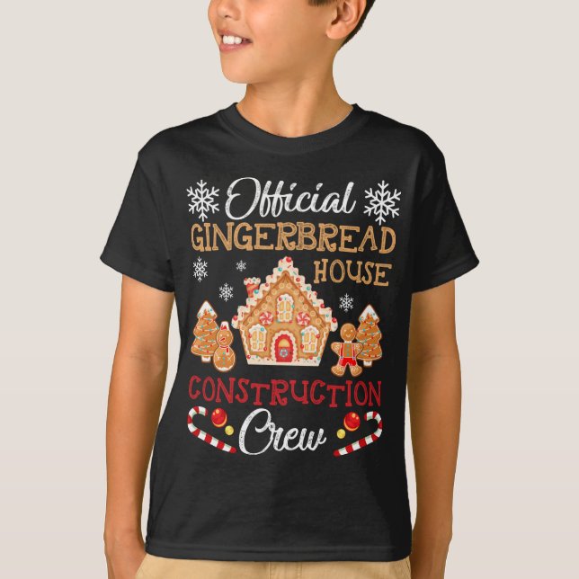 T-shirt Gingen officiel de construction de la maison de pa (Devant)
