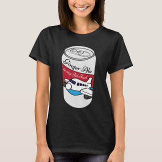 T-shirt Ginger Ale Est Mon Jet Carburant Fréquent Circulai
