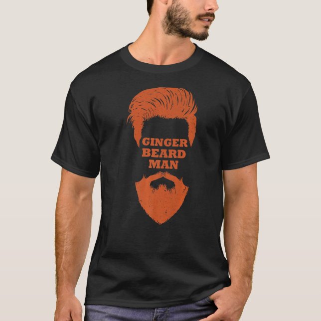 T-shirt Ginger Beth Man Redhead Ginger Papa Père Mens (Devant)