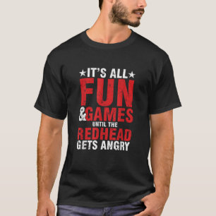 T-shirt Ginger Irish C'Est Tous Des Jeux Amusants Jusqu'À