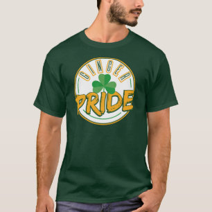 T-shirt Ginger Pride St Patrick's Day Clover Leaf Shamrock