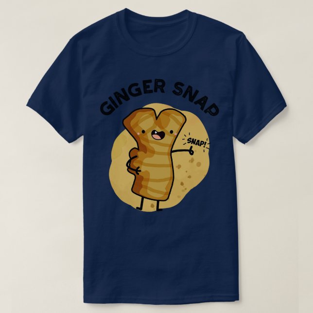 T-shirt Ginger Snap Funky Food Herb Spice Pun 1 (Design devant)