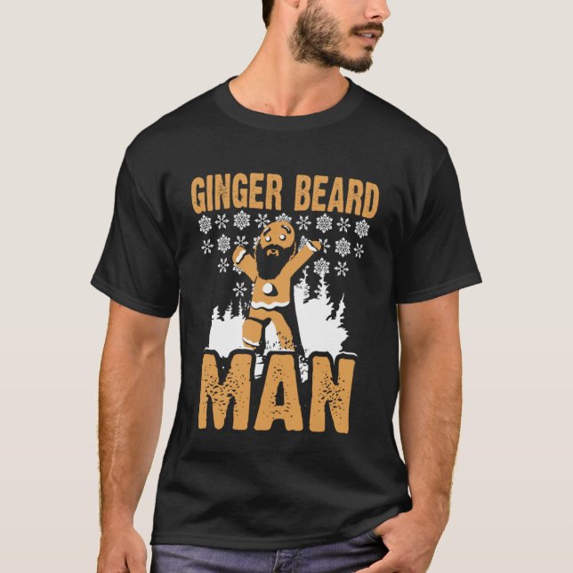 T-shirt Gingerbread Cookie Ginger Beard Man Red Hair Chris (Devant)