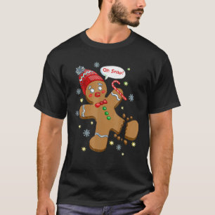 T-shirt Gingerbread Homme Cookie X Mas Oh Snap Funny migno
