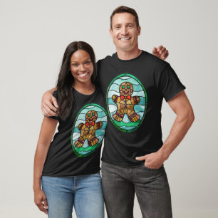 T-shirt Gingerbread homme style vitrail