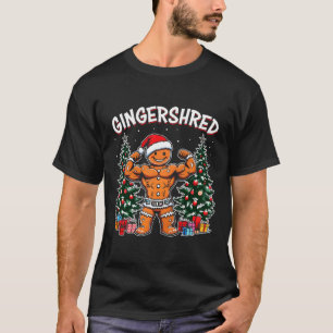 T-shirt Gingersher Funny Gingerbread Homme Gym Bodybuildin