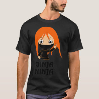 T-shirt Ginja Ninja Funny Redhead Ginger Chemise à cheveux
