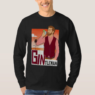 T-shirt Gintleman Cocktail Soirée à thème de la fête de me