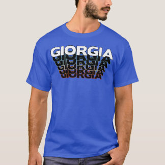 T-shirt Giorgia drôle rétro vintage coucher de soleil Gior