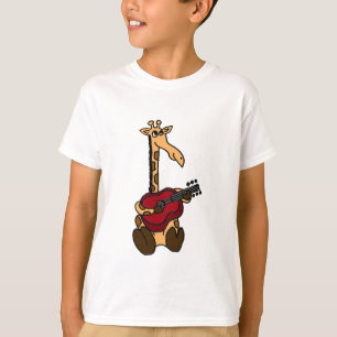 T-shirt Girafe AF impressionnante jouant la guitare