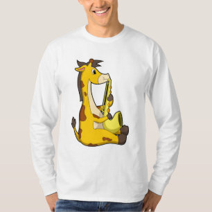 T-shirt Girafe at Music with Saxophone.PNG