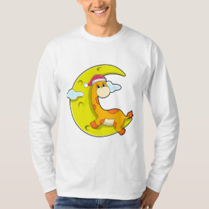 T-shirt Girafe au coucher de la lune