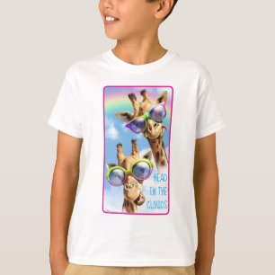 T-shirt Girafe Aux Lunettes De Soleil