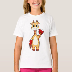 T-shirt Girafe Boxeur Gants de boxe Boxe