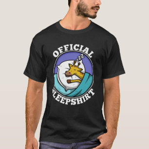 T-shirt girafe de chemise de nuit officielle