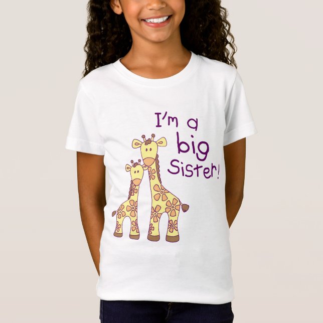 T-Shirt Girafe de grande soeur (Devant)
