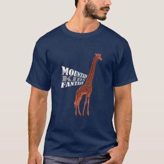 T-shirt Girafe de MKF, chemises foncées d'arrière - plan