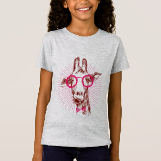 T-Shirt Girafe élégante de hippie frais