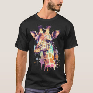T-shirt Girafe Mignonne Hommes Femmes Enfants