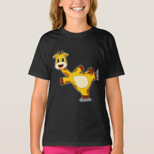 T-shirt Girafe Patinage sur glace Patins à glace Sports d'