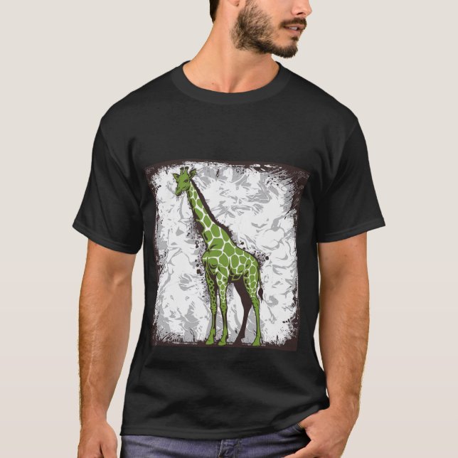 T-shirt girafe stylisée (Devant)