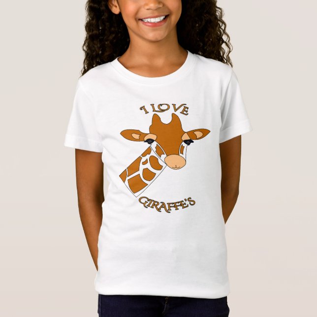 T-Shirt Girafes mignonnes d'amour d'I (Devant)