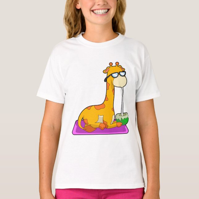 T-shirt Giraffe à la noix de coco (Devant)