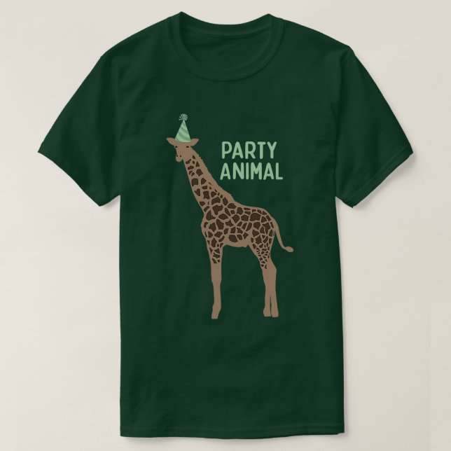 T-shirt Giraffe animal de fête Dullish Giraffe (Design devant)