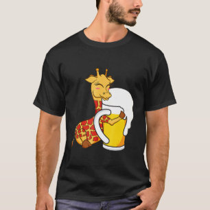 T-shirt Giraffe Animal Giraffe Accrocher la bière concepti