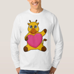 T-shirt Giraffe au coeur