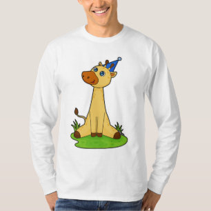 T-shirt Giraffe avec casquette de fête