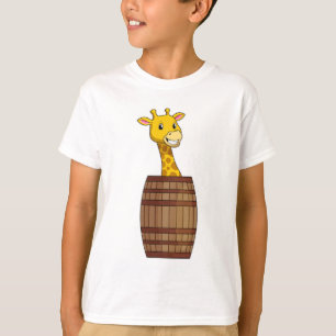 T-shirt Giraffe avec tonneau