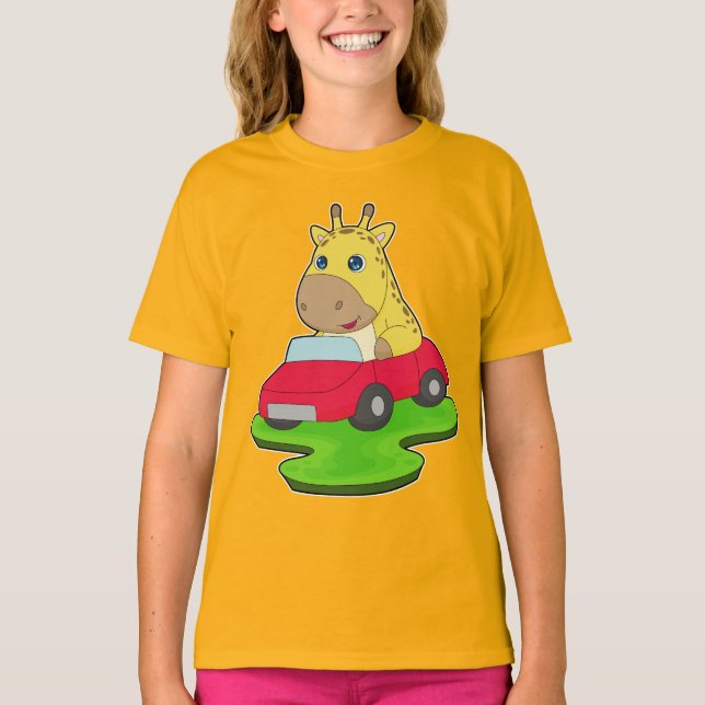 T-shirt Giraffe Car (Devant)